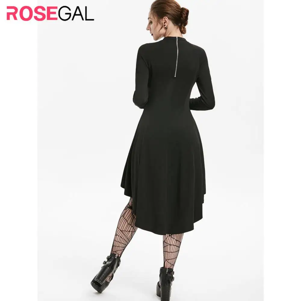 ROSEGAL Для женщин весенние вечерние платье 2020 Украшенные Искусственная кожа