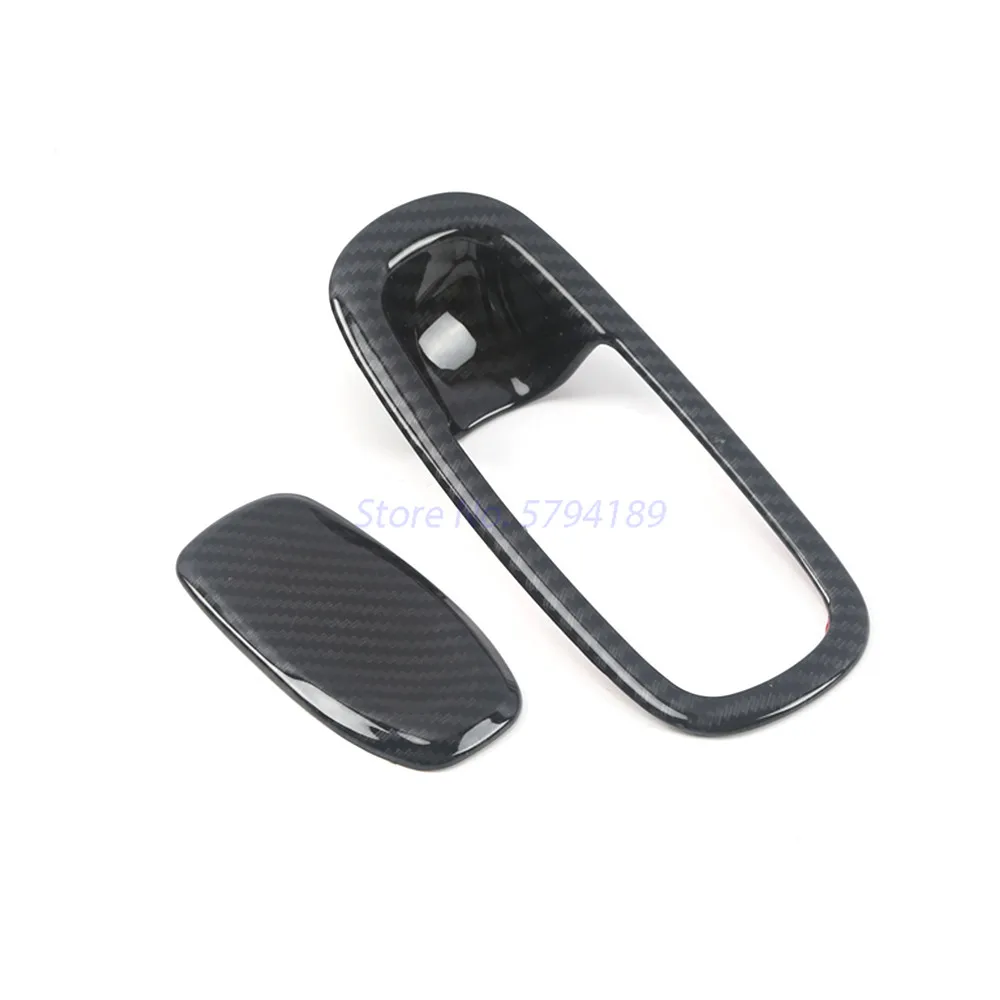 

For Volvo XC60 2018-2020 Glove Storage Box Handle Cover Trim Carbon Fiber Chrome Car Styling Accessories