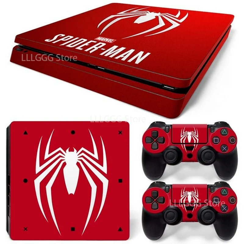 Тонкая Защитная Наклейка для консоли Ps4 с героями мультфильмов Marvel Человек-паук