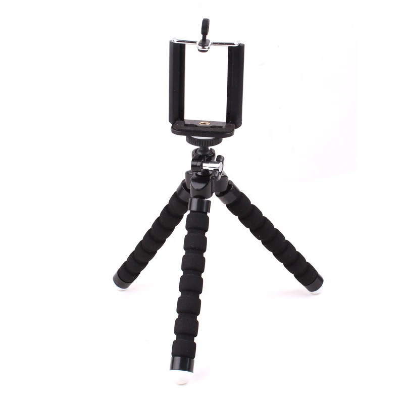 1pcs Mini Flexible Holder Sponge Octopus Tripod Bracket For Mobile Phone Camera Portable Stable Non-slip Selfie Stand Monopod |