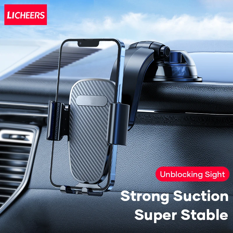 

Автомобильный держатель для телефона Licheers, подставка для крепления приборной панели, универсальная присоска, поддержка мобильного телефон...