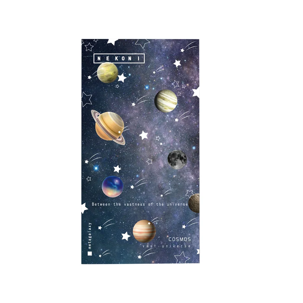 

Planet Theme Notebook Notepad Memo Pad Writing Memo Book Diary Tool Stationery for Home School Office