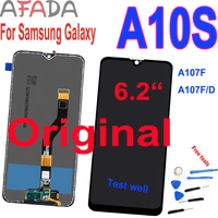 original 6 2 lcd for samsung a10s lcd lcd display touch screen digitizer assembly a107f a107fds replacement parts with frame