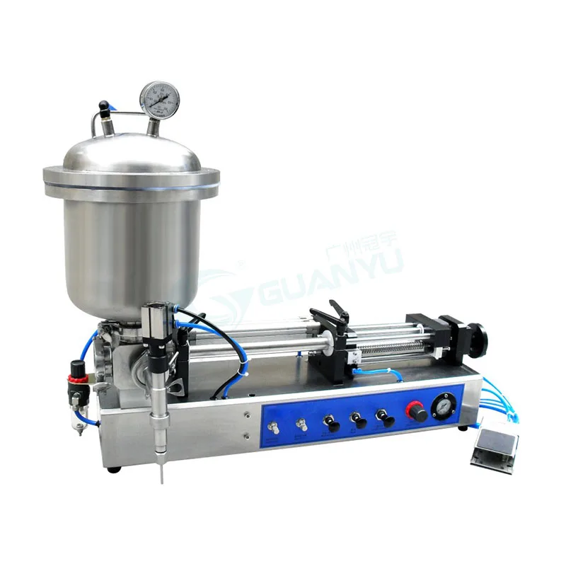 

Guanyu Pneumatic Semi Automatic Shampoo Detergent Filling Machine,Bottle Filler