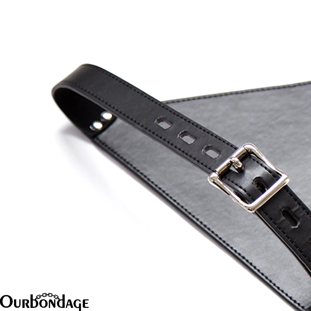 Ourbondage женский ограничения садо PU кожа Tringle Форма руки обратно нагрудный ремень