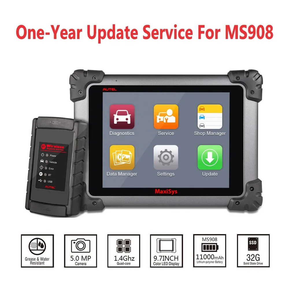 Autel обновление программного обеспечения 1 год для MK808BT MX808/MK808 DS808/MP808 DS808K MS906BT MS908/MK908