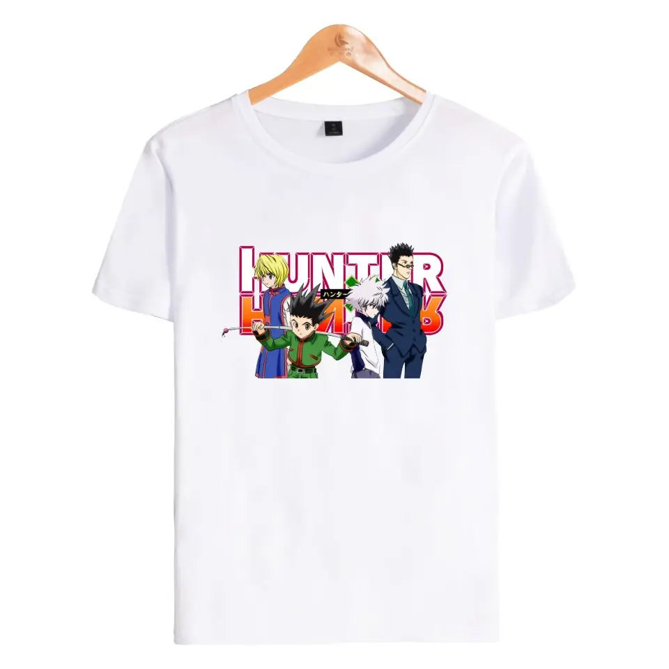 Хлопковая футболка Hunter X для мужчин и женщин смешная рубашка с коротким рукавом в