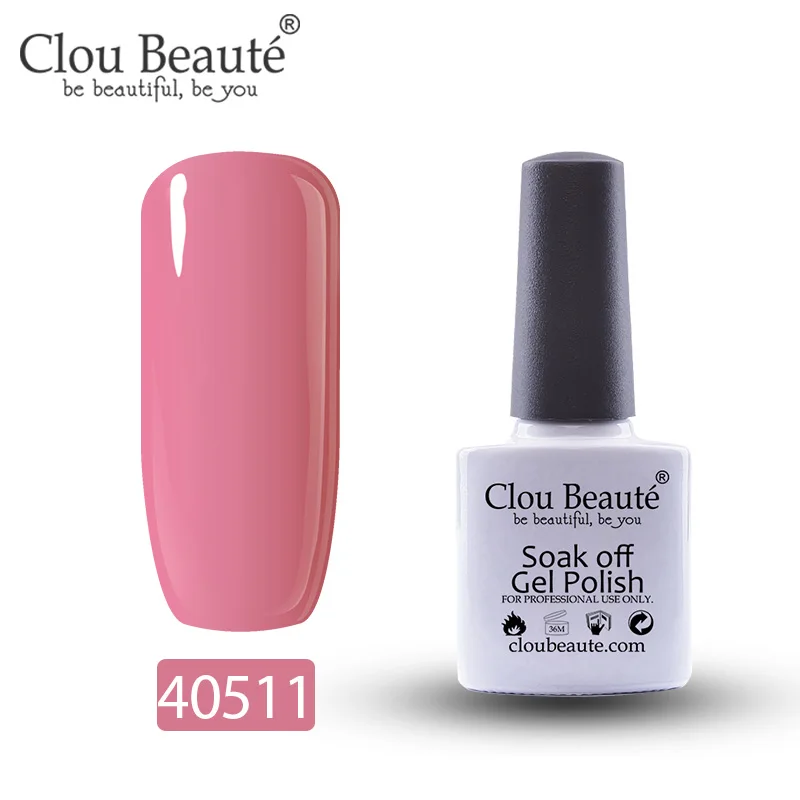 40511 Гель-лак для ногтей Clou Beaute 79 цветов полуперманентный замачивающийся лак для ногтей маникюрный УФ СВЕТОДИОДНЫЙ Цветной Гель-лак 10 мл серия Nude - Цвет: 40511
