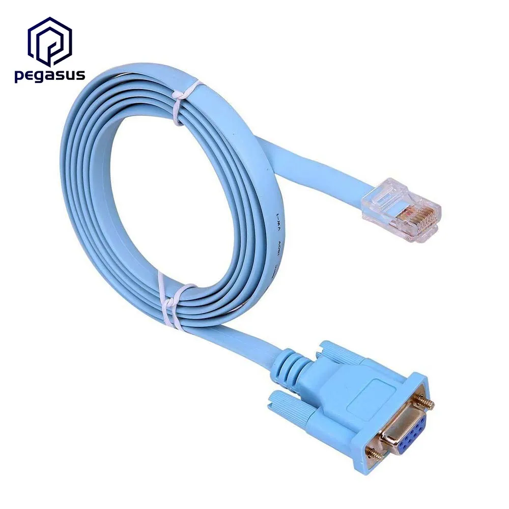 

Cisco Console Cable 9-pin DB9 Female Serial RS232 Port to RJ45 Male Cat5 Ethernet LAN Rollover Console Cable Switch Cable Cisco
