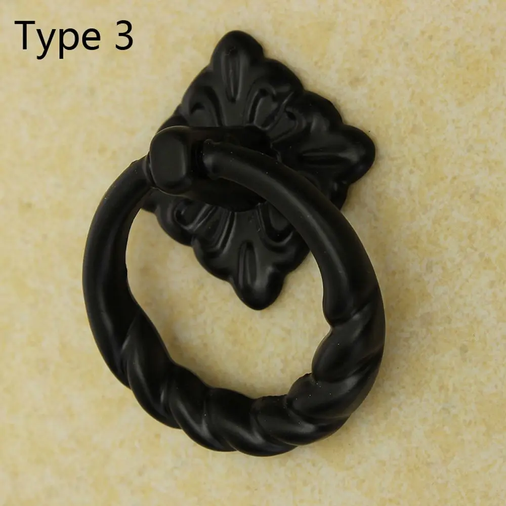 Винтажный круглые ручки для шкафа На ящики с одним отверстием дверной ящик