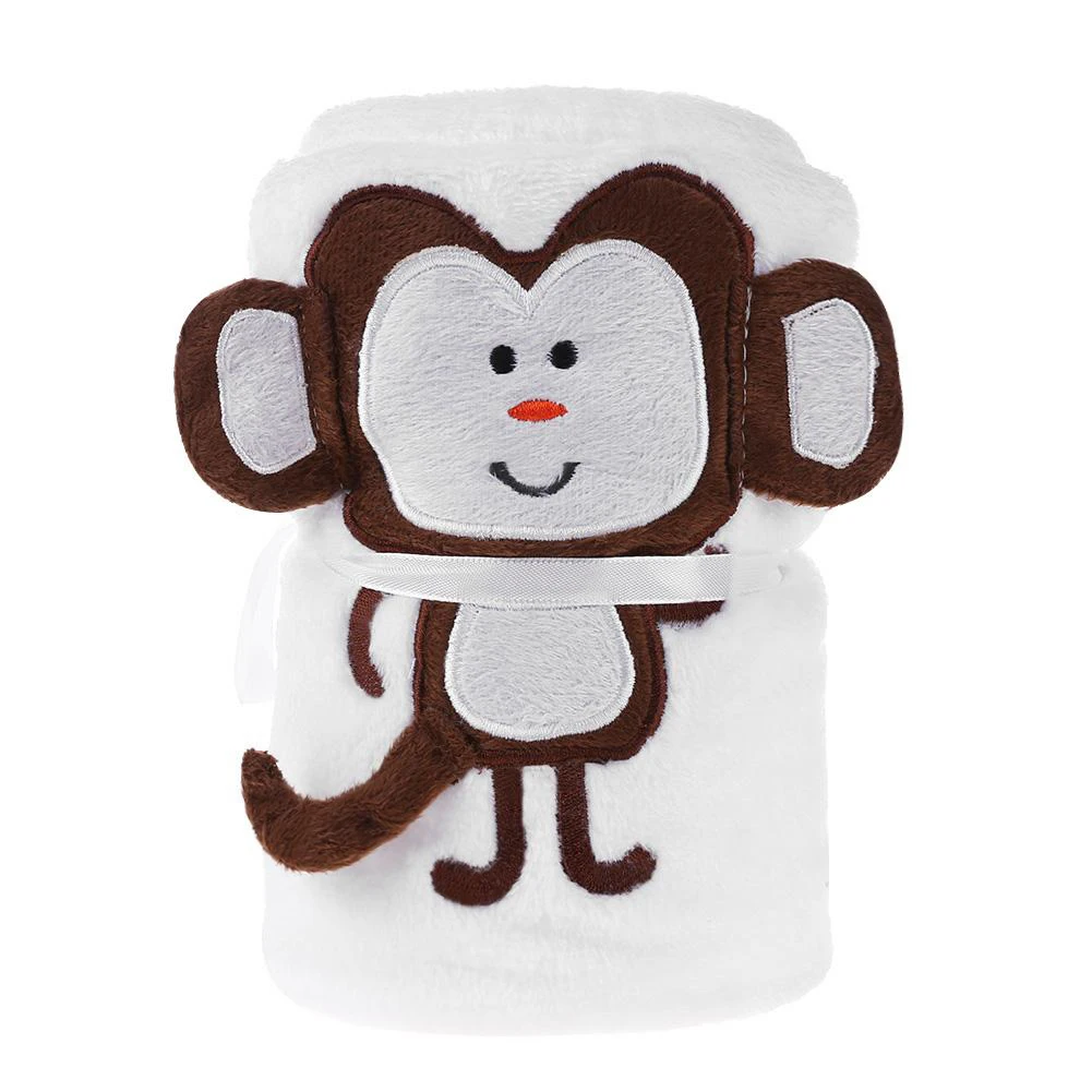 

Cartoon Animal Baby Bath Towel Bathrobe Fleece Infant Blanket Newborn Swaddle Fleece Hood Infant Towels Blanket