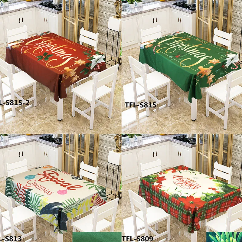 PHUWONDA домашняя скатерть Рождественская декорация цифровая печать