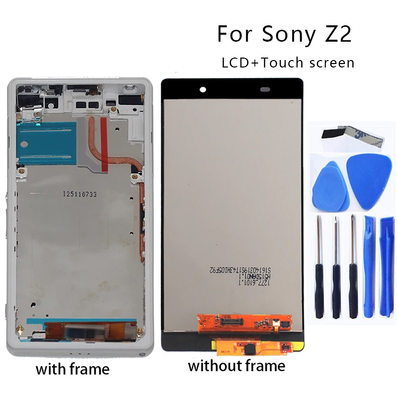 

Для Sony Xperia Z2 ЖК сенсорный экран дигитайзер компоненты для Sony Xperia Z2 D6502 D6503 D6543 дисплей ЖК + бесплатный инструмент
