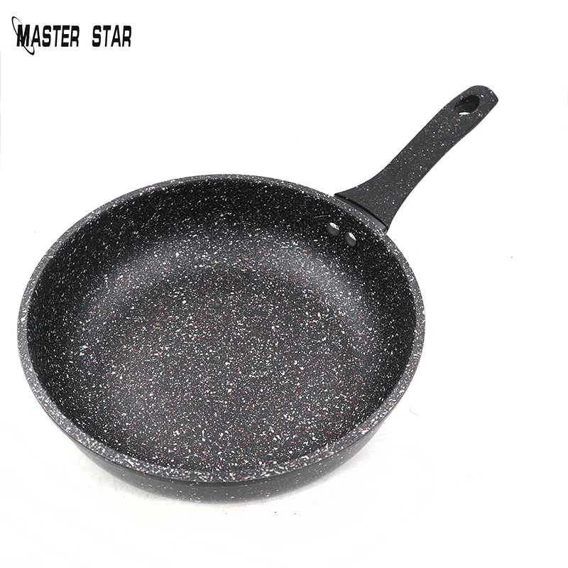 

Master Star New Deep Fry Pan High Quality Thicken Made Black Granite Coating Frying Pan Non Stick Induction Cooker