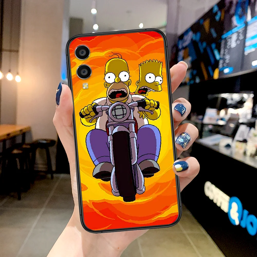 

Anime Homer Simpson Phone Case For Huawei Honor 6A 7A 7C 8 8A 8X 9 9X 10 10i 20 Lite Pro Play black Hoesjes Silicone Cell