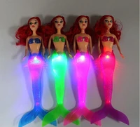 hot sale kid girls waterproof led light swimming doll toy bath spa swimming pool