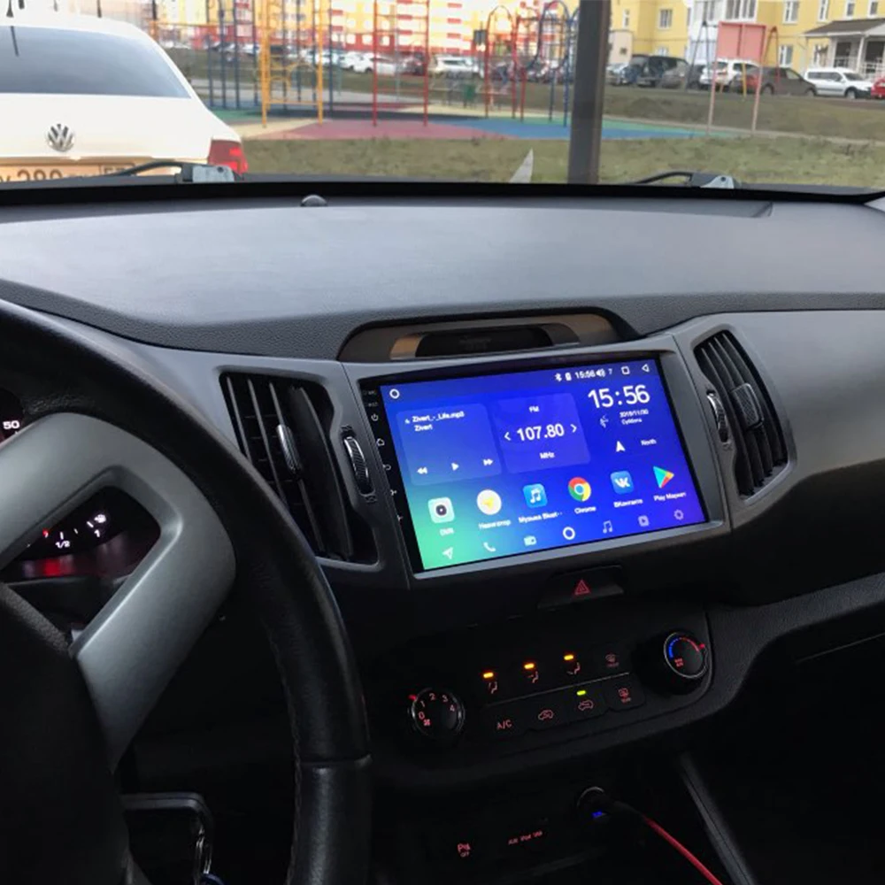 Автомобильный мультимедийный плеер стерео GPS DVD радио навигация Android экран для Kia