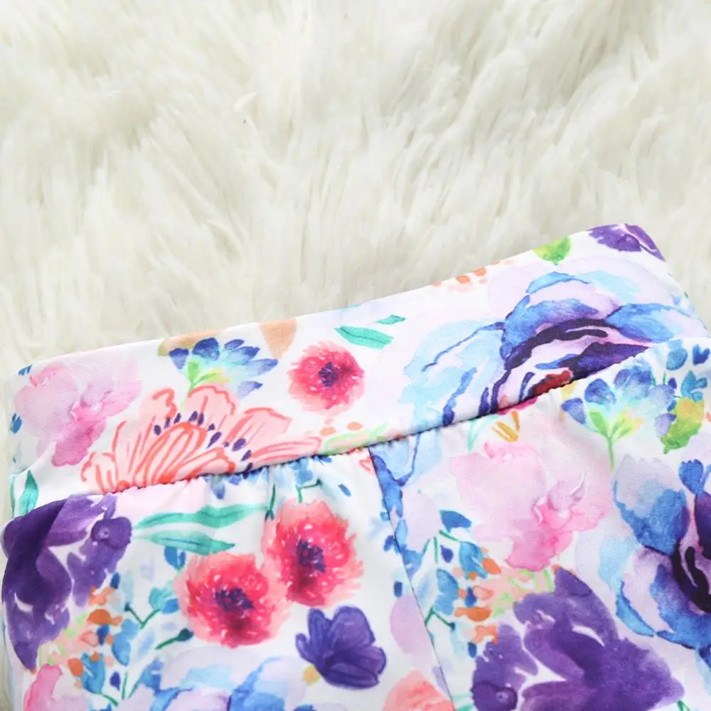 2019 г. Модная одежда для новорожденных мальчиков и девочек Футболка с цветочным