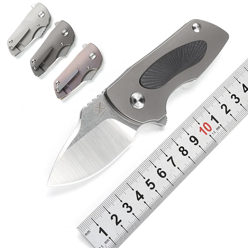 Складной нож dicoria YX 630 Flipper С Титановой ручкой лезвие 14C28N шариковый подшипник