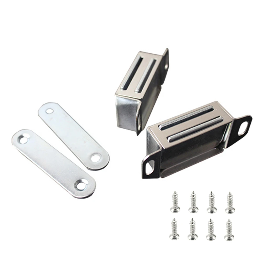 4 шт. сверхмощная защелка для шкафа с винтами магнитным замком кухонной двери