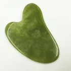 Новый натуральный Нефритовый камень рожок теленка гуаша, инструмент для массажа, спа-терапия, массажер гуаша, уход за телом соскабливающая доска