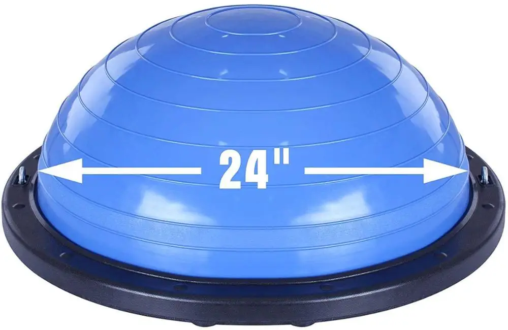 Тренировочный мяч VEVOR для баланса 23 дюйма тренировочный йоги синего цвета фитнес