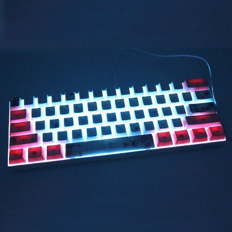Механическая клавиатура Keycap Sakura PBT сублимационная для MX switch Dz60 GK64 GH60