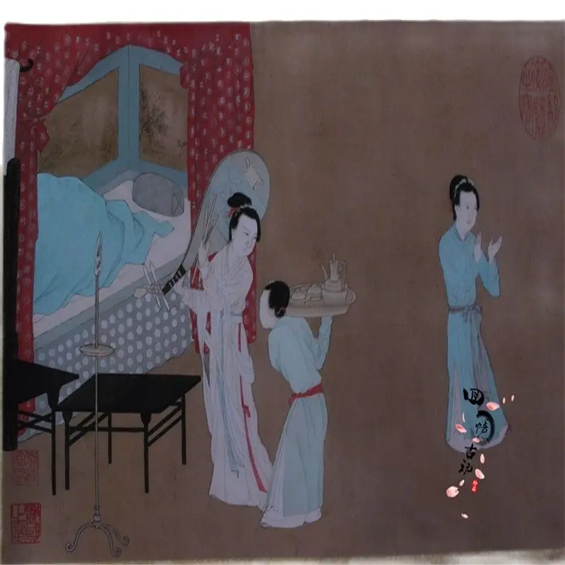 Китайская Картина со старым свитком и каллиграфическая картина - купить по