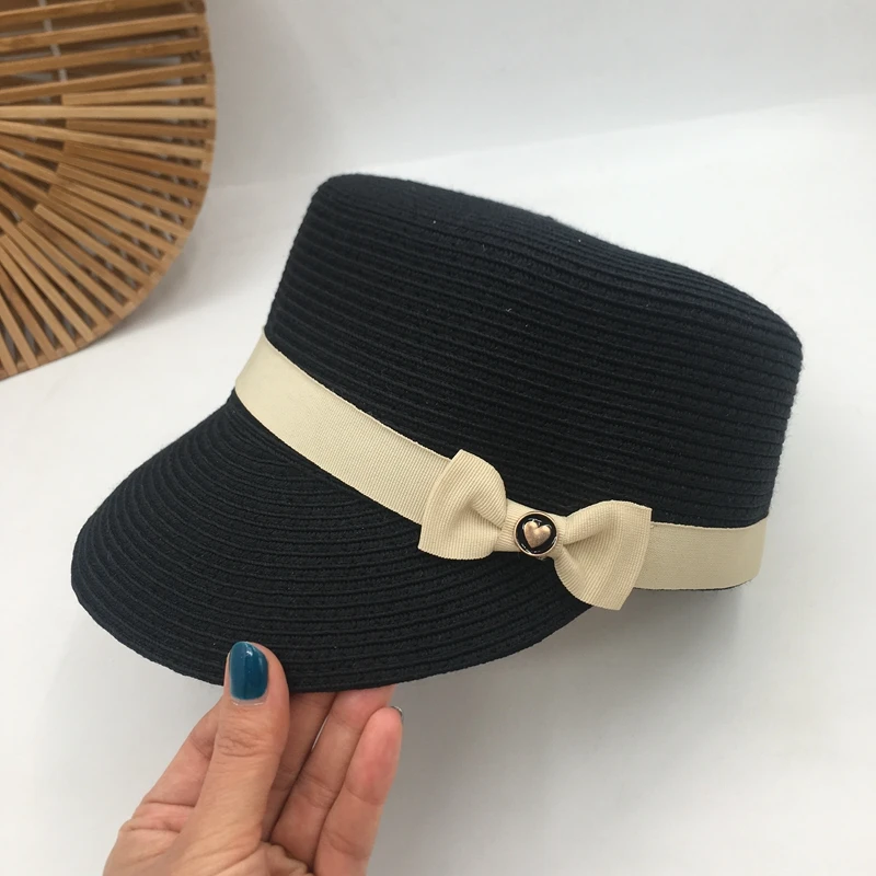 Военные Шляпы Козырьки весна лето женская Британская мода шляпа путешествия