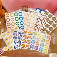 2 sheet cute cartoon rabbit stickers children reward label encouragement scrapbooking decoration stationery sticker diy gift bag
