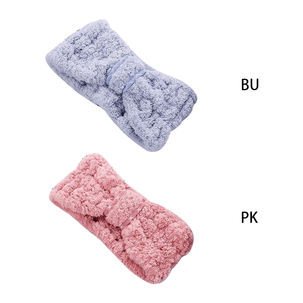

New Soft Coral Fleece Hairbands For Women Wash Face Makeup Cute Girls Headbands Bow Hair Bands Turban Hair Accessories