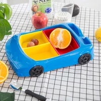novel car plate children unbreakable dishes and plates blue pink kids tableware birthday gift dec560