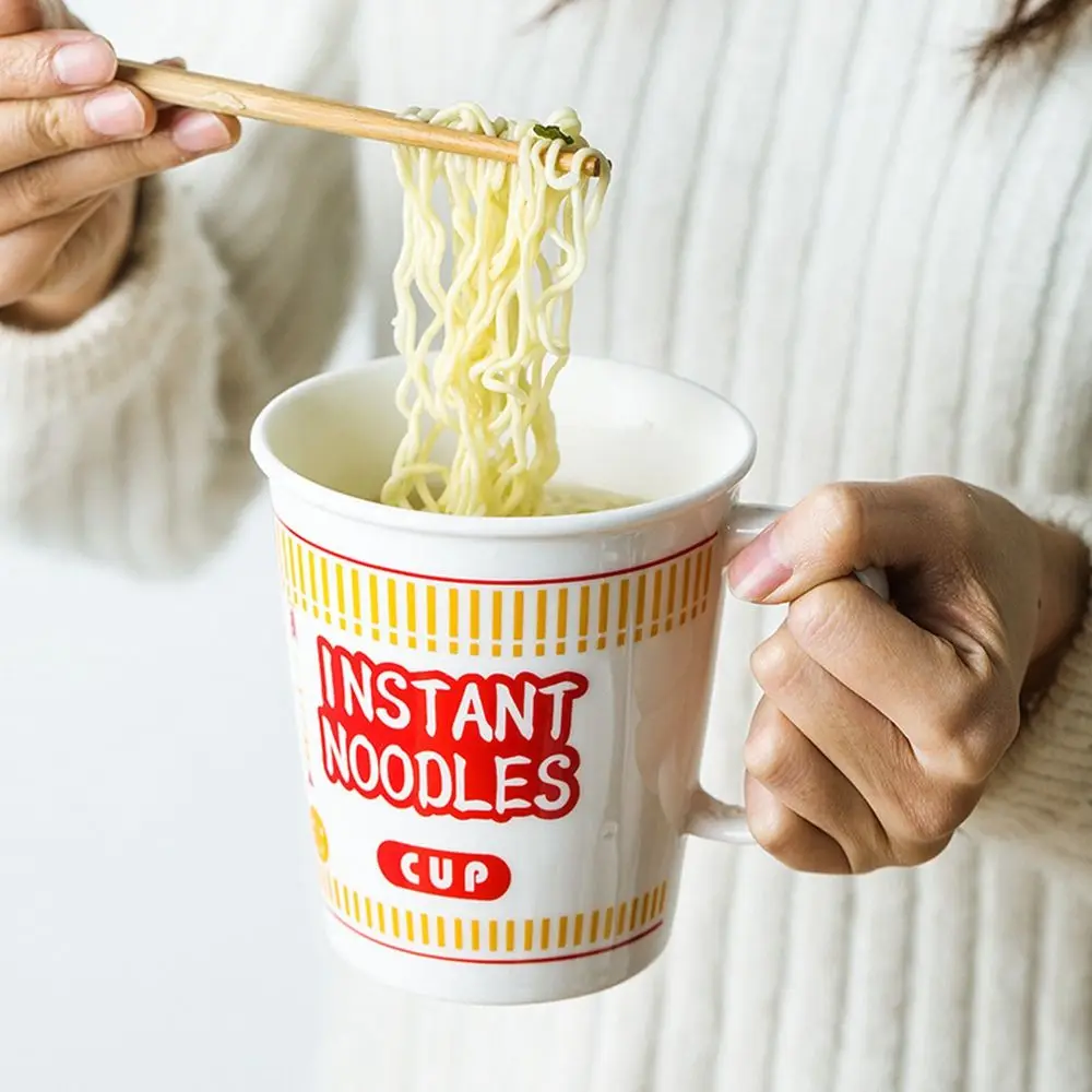 Creative Handle Dormitory Office Ramen Household Instant Noodle Breakfast Soup Bowl Cup Lunch Box Food Container | Дом и сад
