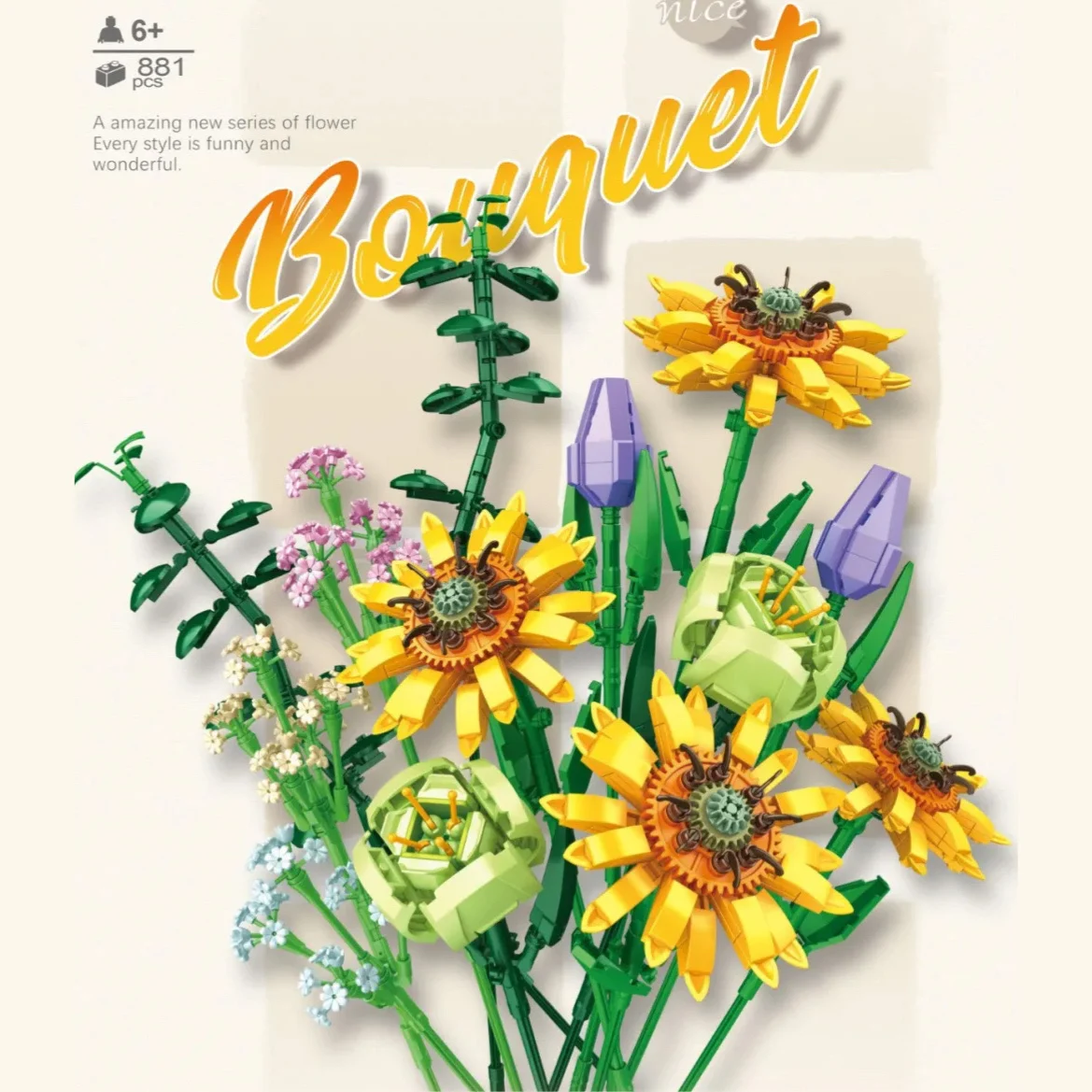 

Expert Diy 10280 Flowers Bouquets Plants Building Blocks Potted Blossom Ornaments Decoration Model Bricks Diy Kid Toys