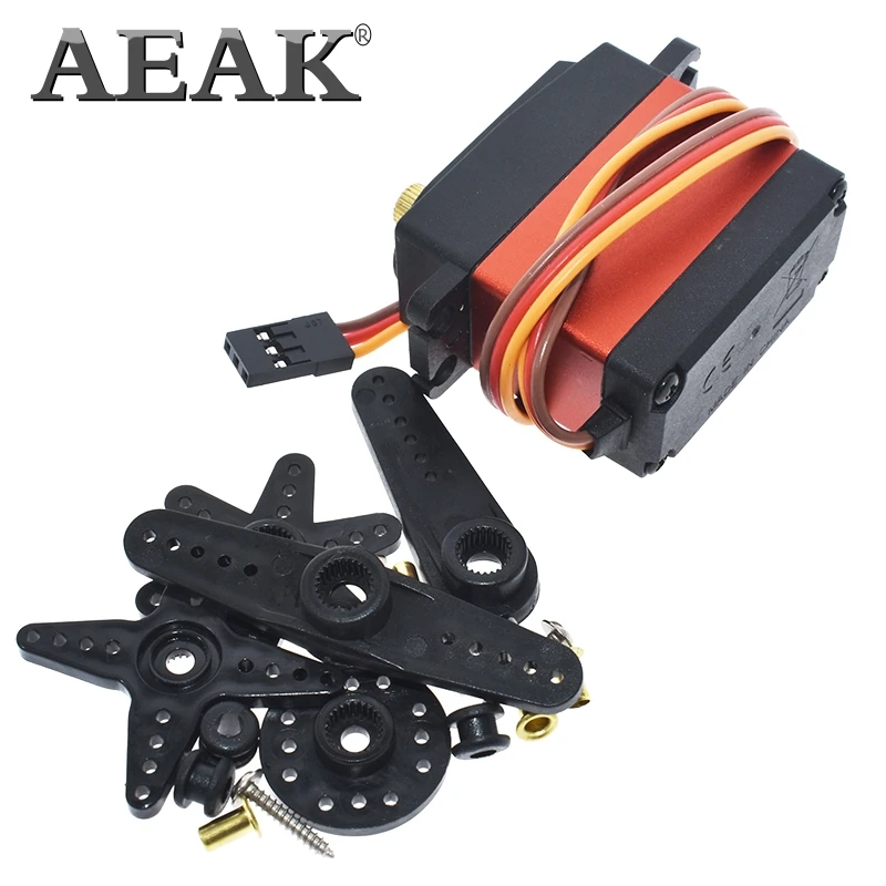 Водонепроницаемый цифровой сервопривод с металлической шестерней и высоким