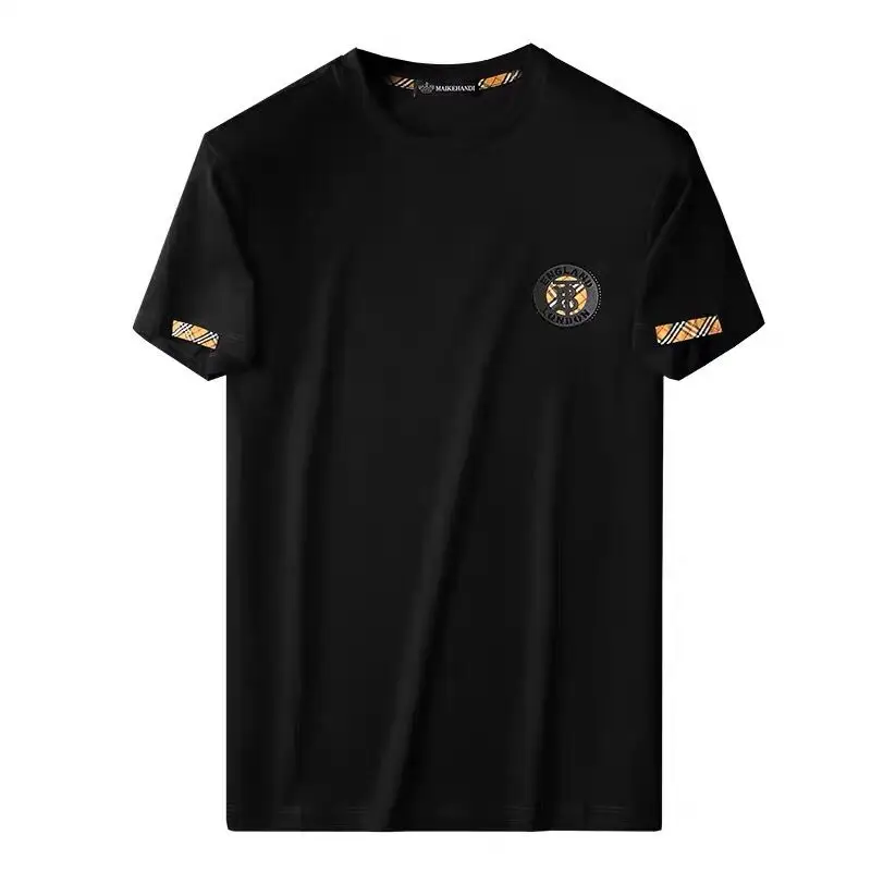 

Cotton 2021 Summer Fashion Versatile Short Sleeve T-shirt Men's Round Neck Casual Large Half Sleeve T-shirt