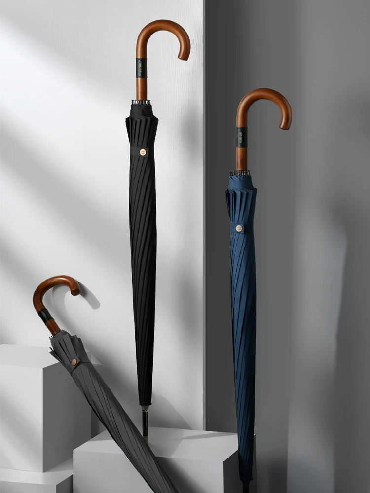 Economici Ombrello Giapponese Manico Lungo Ispessito Dritto Antivento Creativo Forte Grandi Ombrelli Uomo Guarda Chuva Prodotti Per La Casa DF50YS