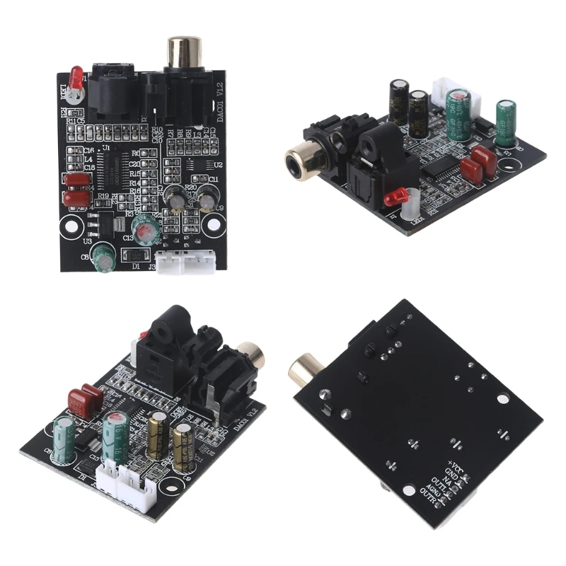 DIY DAC цифровой декодер 24 бит 192 кГц Оптическое волокно CS8416 CS4344 коаксиальный сигнал