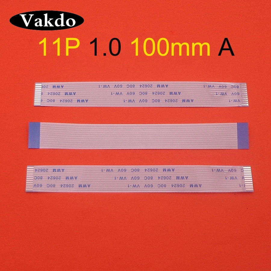 2шт Новый 11 pin AWM 20624 80C 60V VW 1 FFC FPC плоский гибкий кабель 0 мм Шаг Длина 100 передний