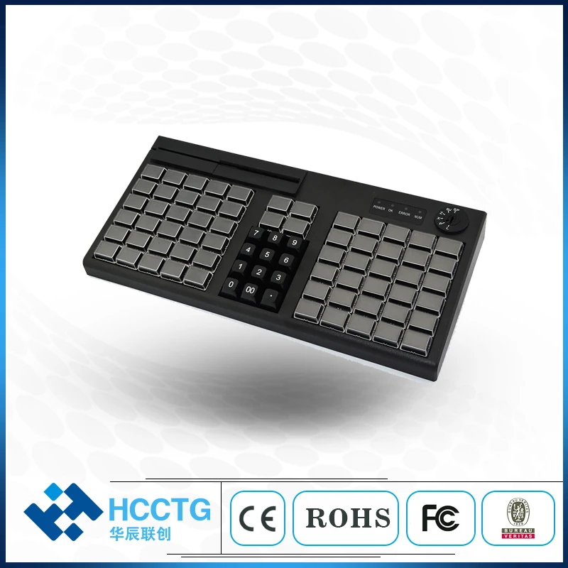 76 Keys Smart PS2 Membrane Programmable POS Keyboard KB76M