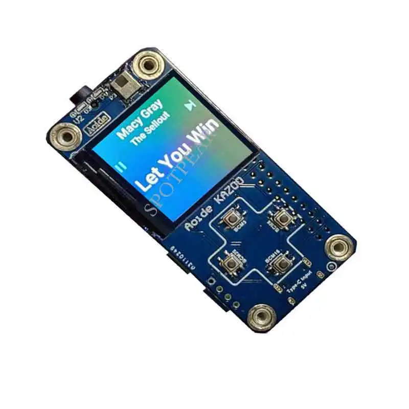Raspberry Pi Zero ЖК-аудиоплеер I2C I2S модуль DAC переносная плата дисплей экран кнопки -
