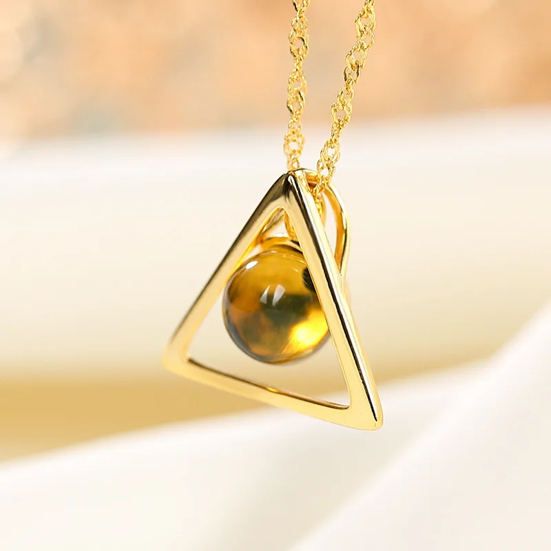 

Ожерелье из настоящего стерлингового серебра 925 пробы с позолоченным натуральным мексиканским голубым янтарем индивидуальная темперамент...