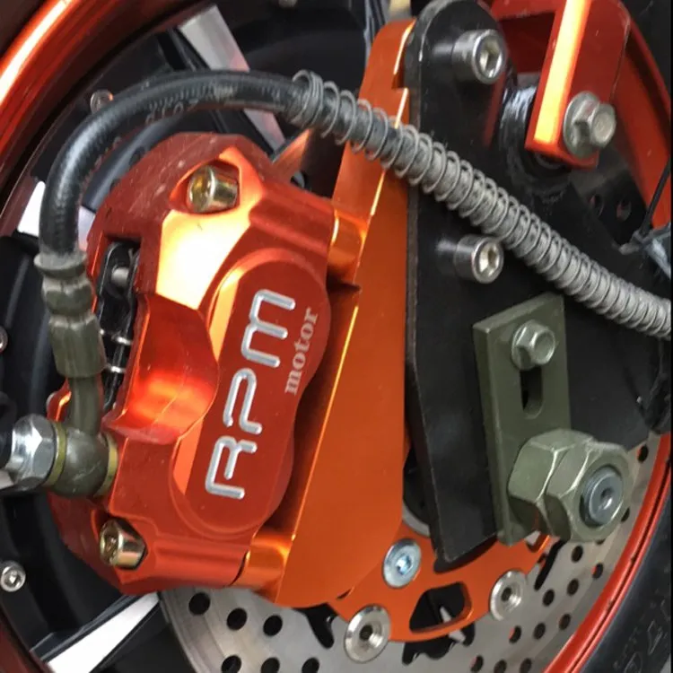 

Motorcycle Hole pitch 82mm Brake Calipers with Adapter Bracket For 220mm Disc Brake Pump knight / Hussars Flat Fork modification