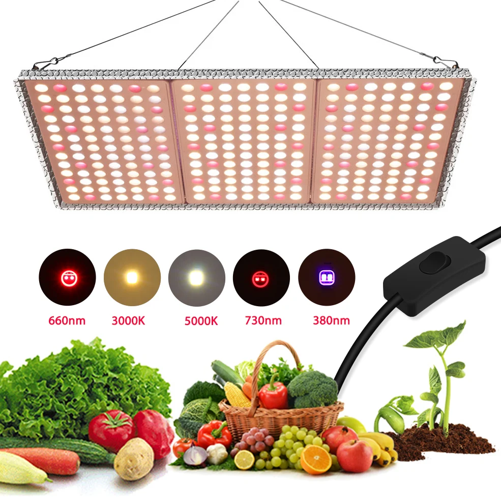 

Led Grow Light Samsung LM281B Chip Full Spectrum Quantum Board Phytolamp For Plants ,For Indoor Hydroponics/Greenhouse Grow Lamp