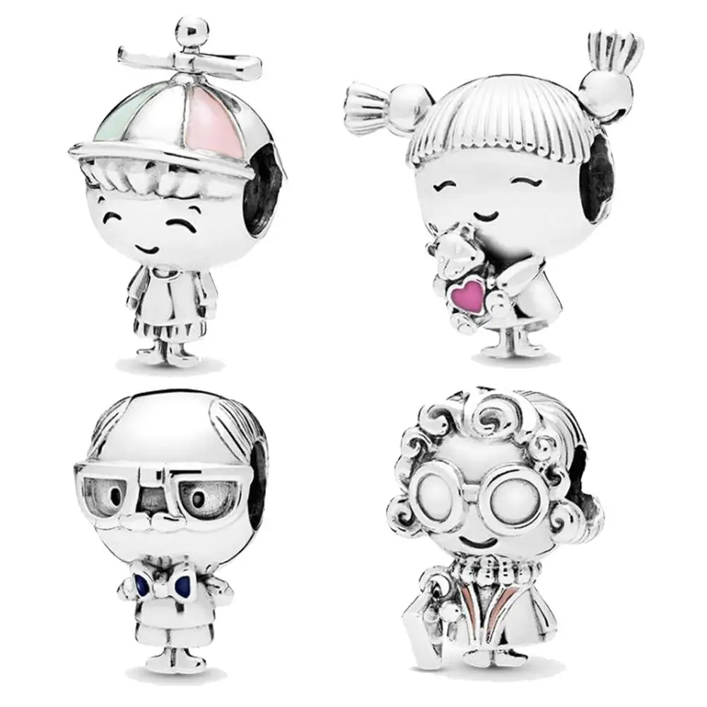 

Женский браслет из серебра 100% пробы, с Шармами