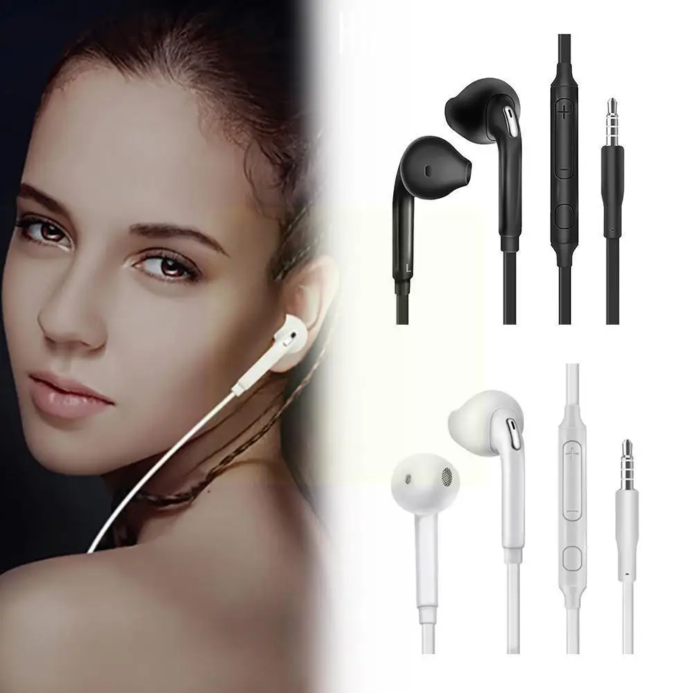 

Earphones Headsets With Built-in Microphone 3.5mm In-ear S6/s7 Wired Headphones Earphones Headset Edge For O3w8