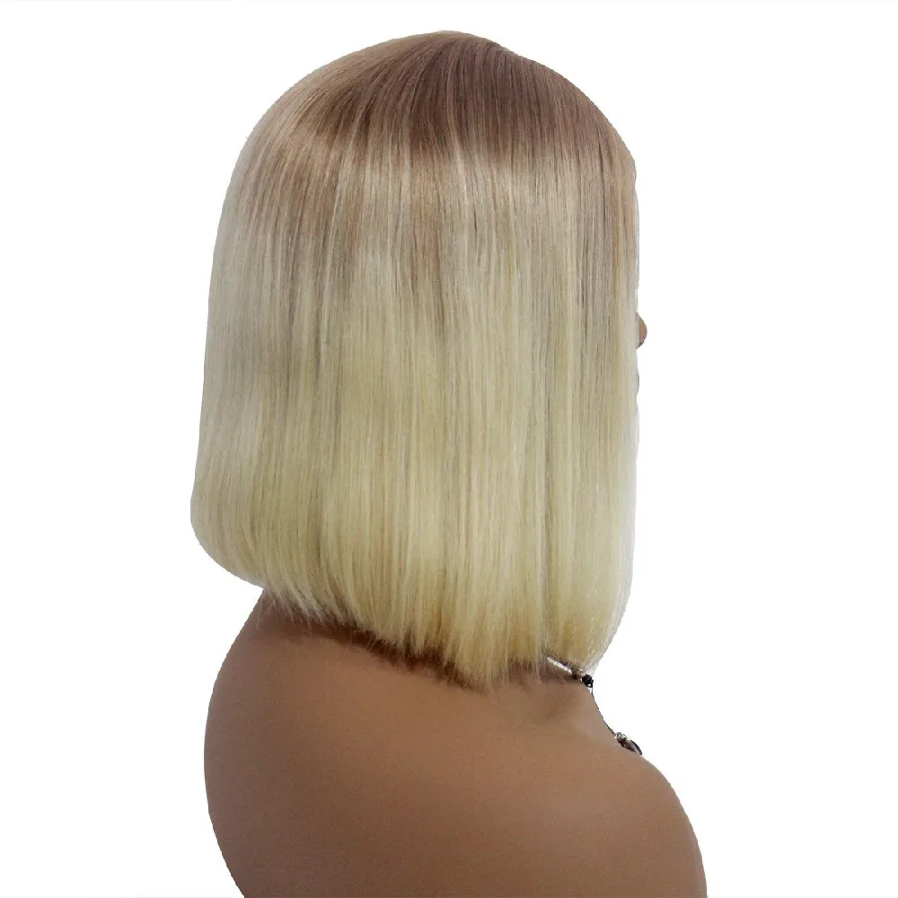 Парик BESFOR блонд Боб с предварительно выщипанной короткой естественной линией