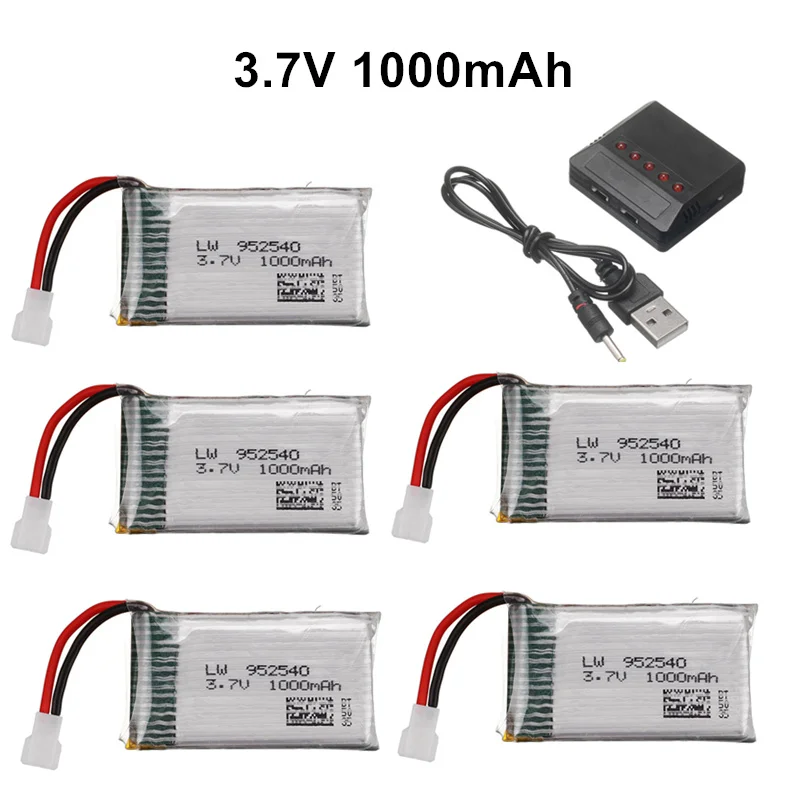 3 7 V 1000mAh 952540 Lipo батарея + зарядное устройство для Syma X5 X5C X5SC X5SW TK M68 MJX X705C SG600 KY601 RC
