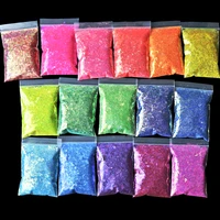 500g holographic glitter mixed hexagon shape fluorescence shinny sparkly flakes slices manicure sequins polish decor glitter