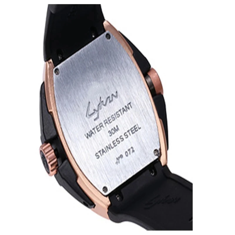 

2021 New Men Watches Sports Shock Resistant Quartz Watch Stainless Steel Bucket Silicone Strap Business Male Clock High Quality